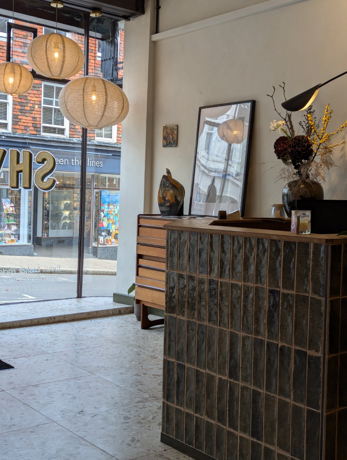 Reception and shop at SHY