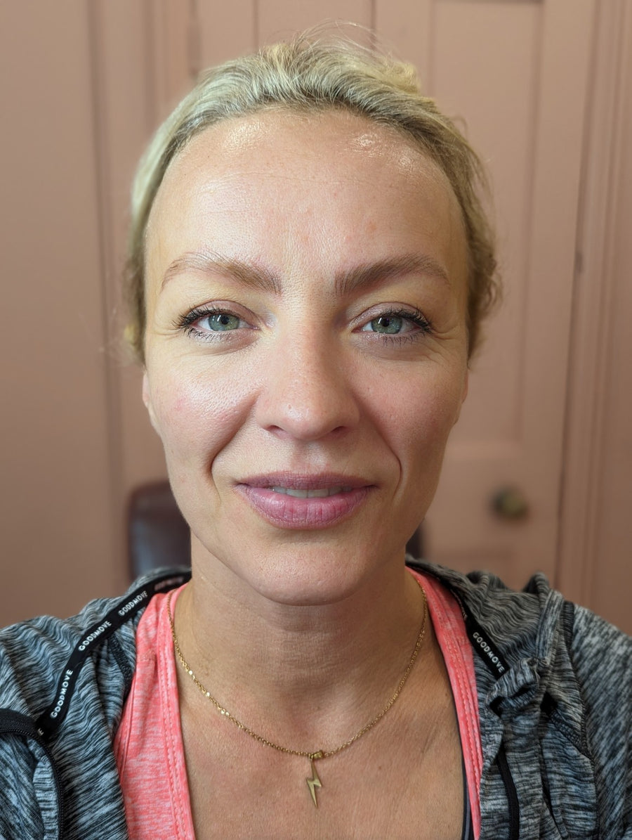 Brows after Microblading by Sabrina Falk