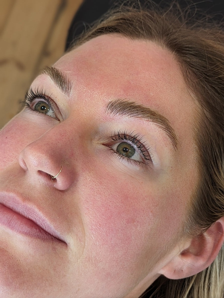 Brows after Microblading by Sabrina Falk